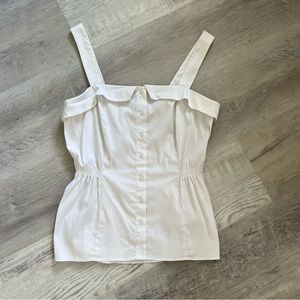 White House Black Market button down Oxford tank